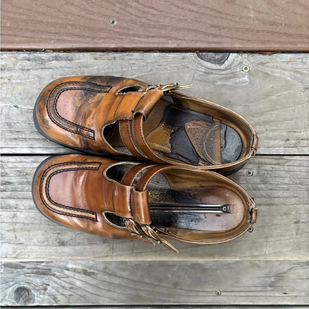 Vintage Dr. Martens ~ 90s Caramel Mary Janes - Picture 5 of 9